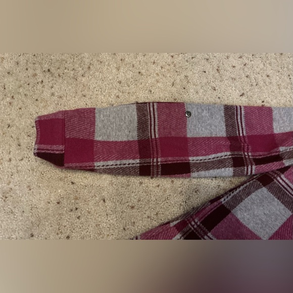 Soft Surroundings Pink and Gray Plaid Flannel Tunic - M - Picture 6 of 6
